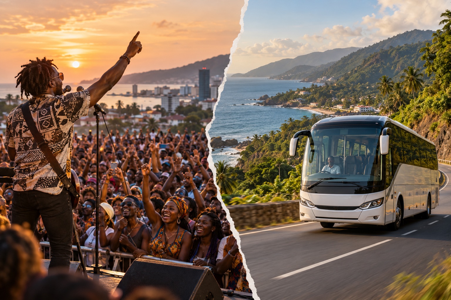 Live music and intercity travel in Sierra Leone